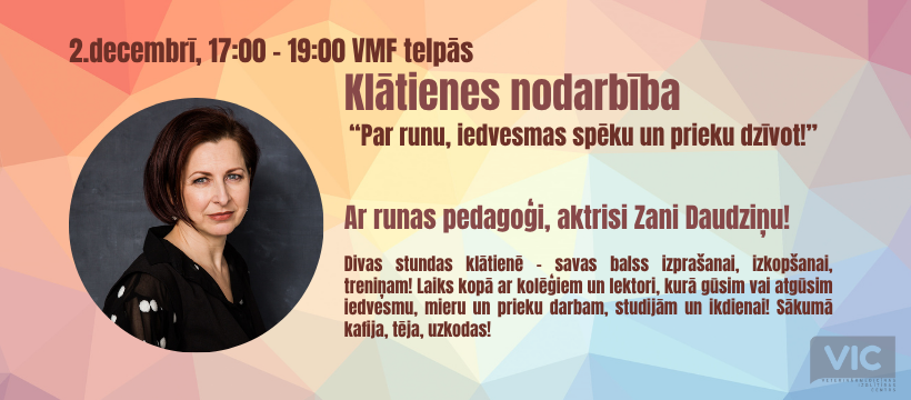 Klātienes nodarbība ar Zani Daudziņu
